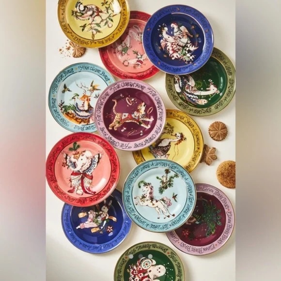 Anthropologie Phannapast Taychamaythakool 12 Days Christmas Turtle Doves - Picture 2 of 3